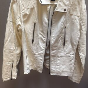 Women's White Quilted Jacket